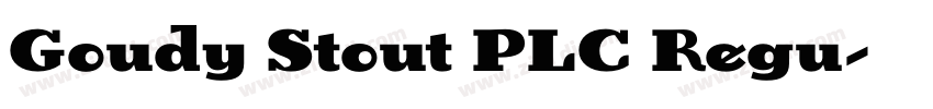 Goudy Stout PLC Regu字体转换